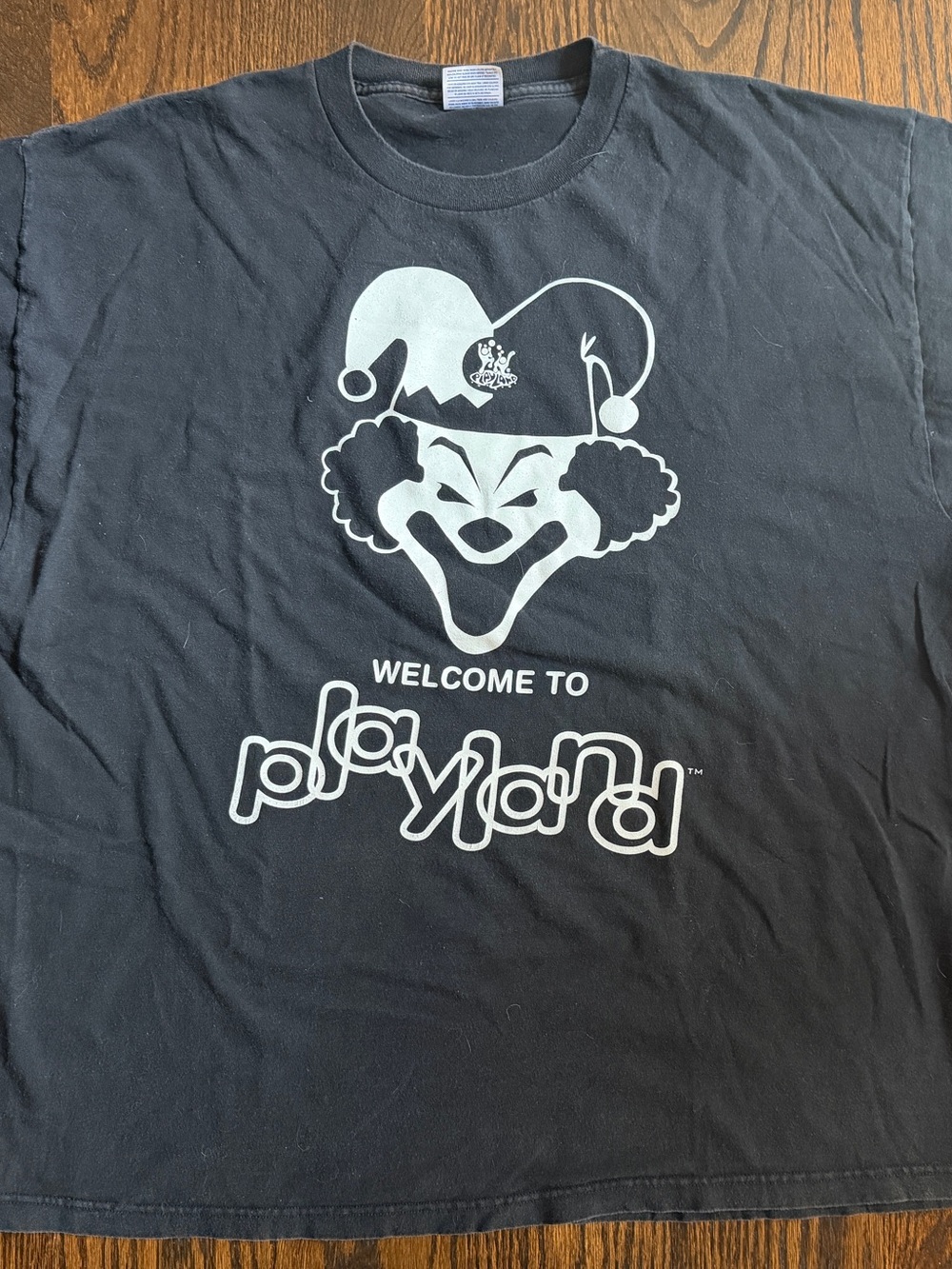 Vintage 90s EDM Playland Records Promo Graphic Tee Welcome to Playland XXL